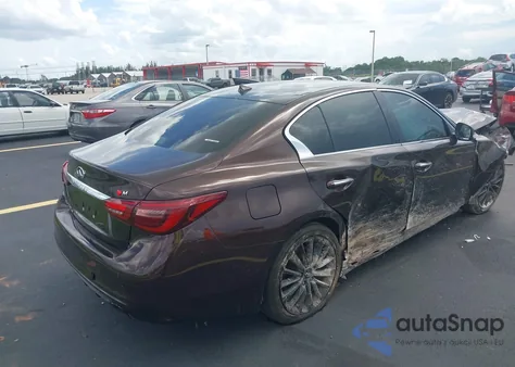 2018 Infiniti Q50 3.0T Luxe z USA, uszkodzony, nr VIN JN1EV7AP9JM353698
